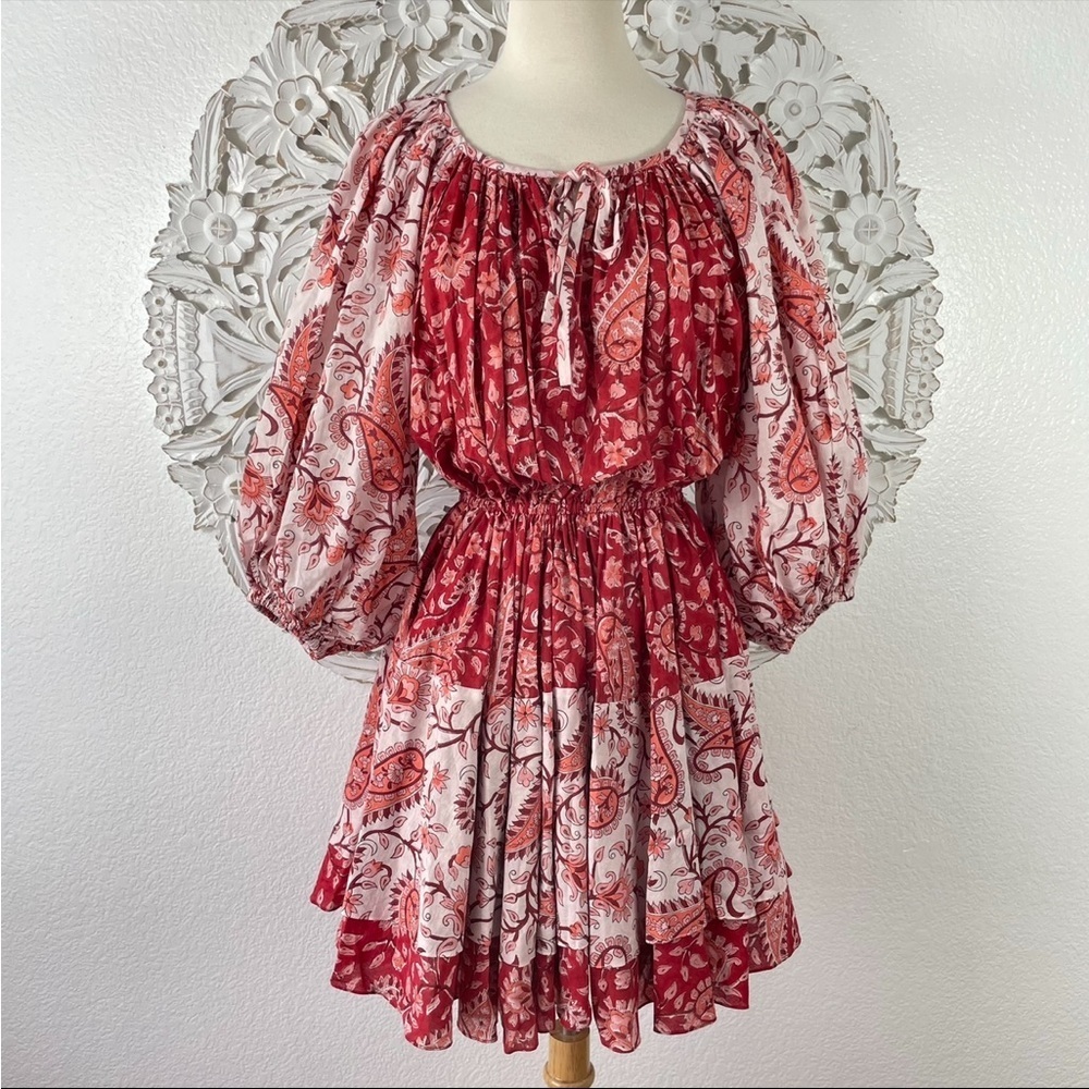 {Charina Sarte} Paisley Print Mini Dress, Size XS, NWT